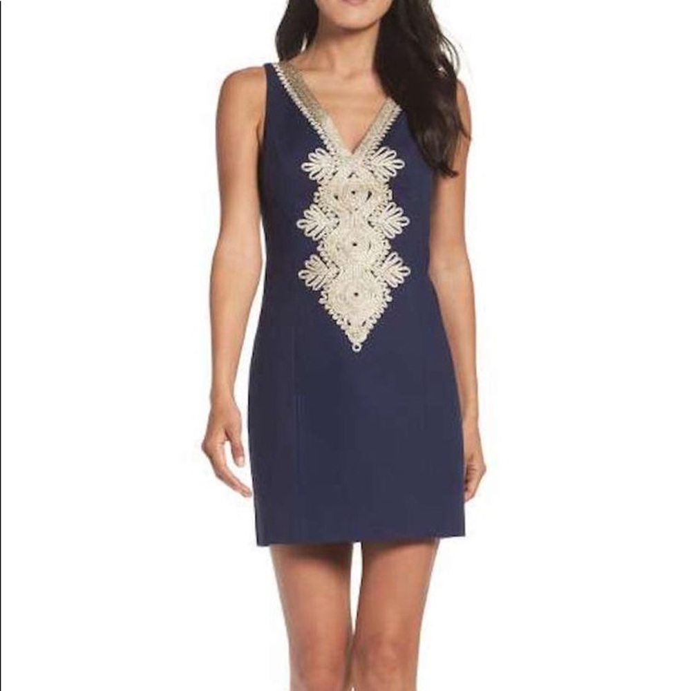 Lilly Pulitzer Junie Shift Navy Blue